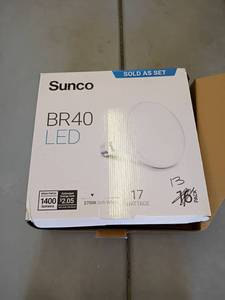 lot 4342 image: Sunco BR 40 LED Bulbs.  17 Watts. 13pk.