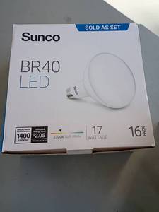 lot 4343 image: #2 Sunco BR40. LED Bulbs.  17watt 16 pack