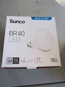 lot 4344 image: #3 Sunco BR40. LED Bulbs.  17watt 16 pack