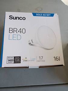 lot 4345 image: #4 Sunco BR40. LED Bulbs.  17watt 16 pack