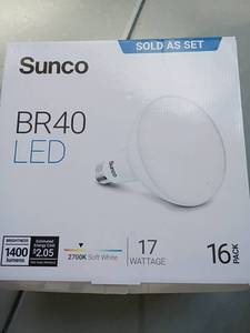lot 4348 image: #7 Sunco BR40. LED Bulbs.  17watt 16 pack