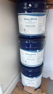 lot 4421 image: SpecChem Deco Shine Matte Exterior Sealer 5 Gal 18.93 L Lot of 3