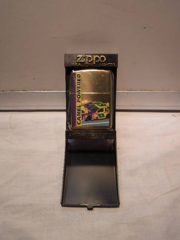 lot 1035 image: Collectible Camel race car number 23 Zippo lighter
