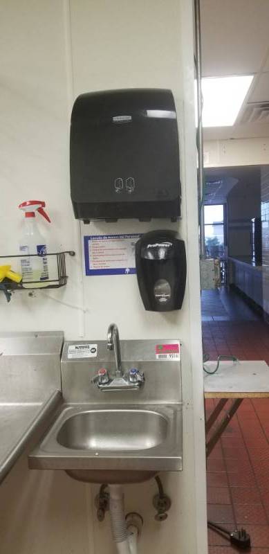 lot 9514 image: Krowne Stainless Steel Hand Sink With Faucet