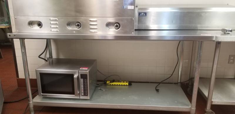 lot 9519 image: Stainless Steel Table With Undershelf