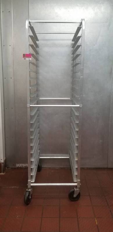 lot 9546 image: Aluminum Full Size Sheet Pan Rack