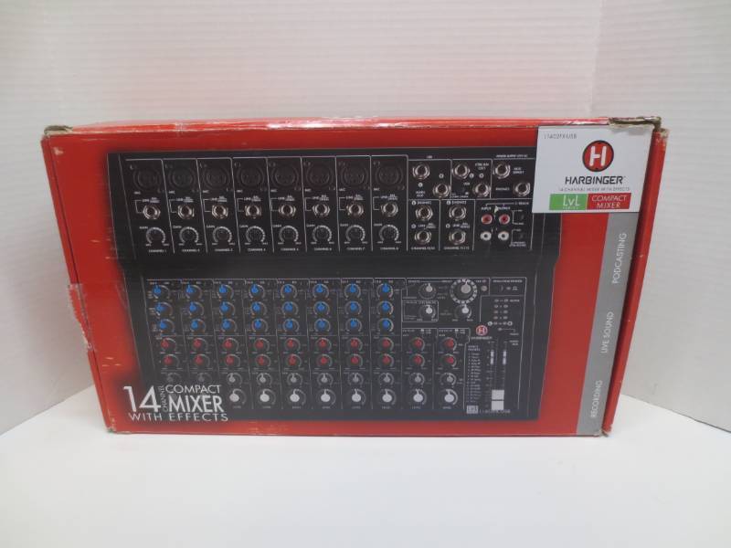 lot 1038 image: Harbinger 14 channel mixer with effects model L1402FX-USB