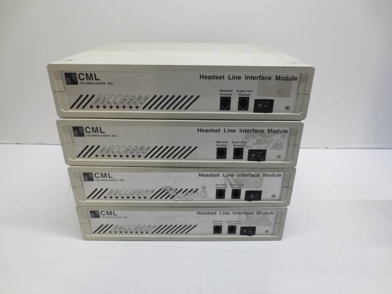 lot 1198 image: Lot of 4 CML headset line interface module