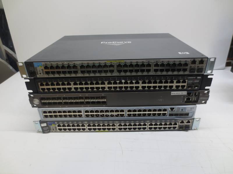 lot 1201 image: Lot of 5 misc network switches