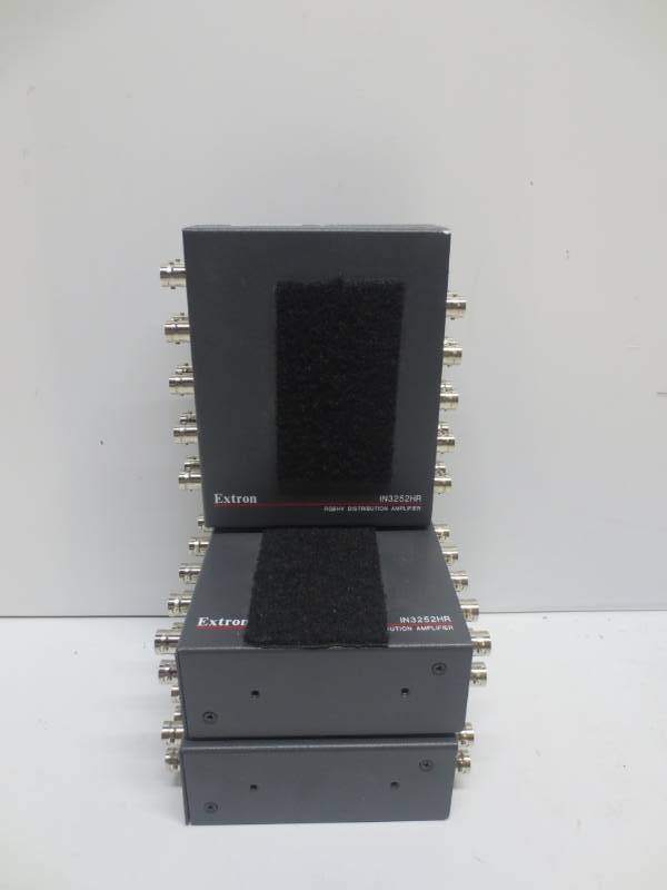 lot 1215 image: Lot of 3 Extron IN3252HR RGBHV distribution amplifier