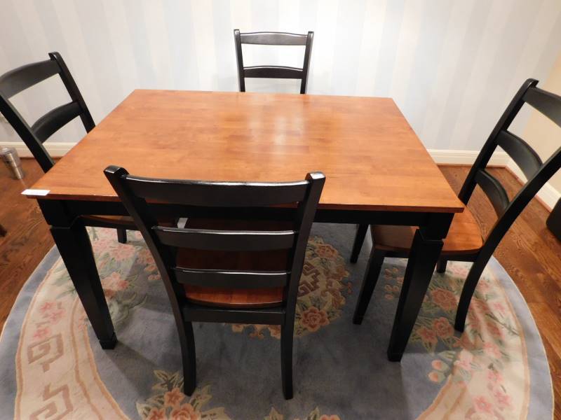 lot 9114 image: Dining Table & Chairs