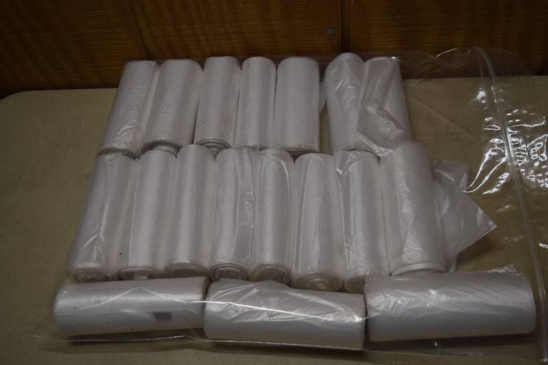 lot 79 image: 18 Rolls Bathroom Trash Bags