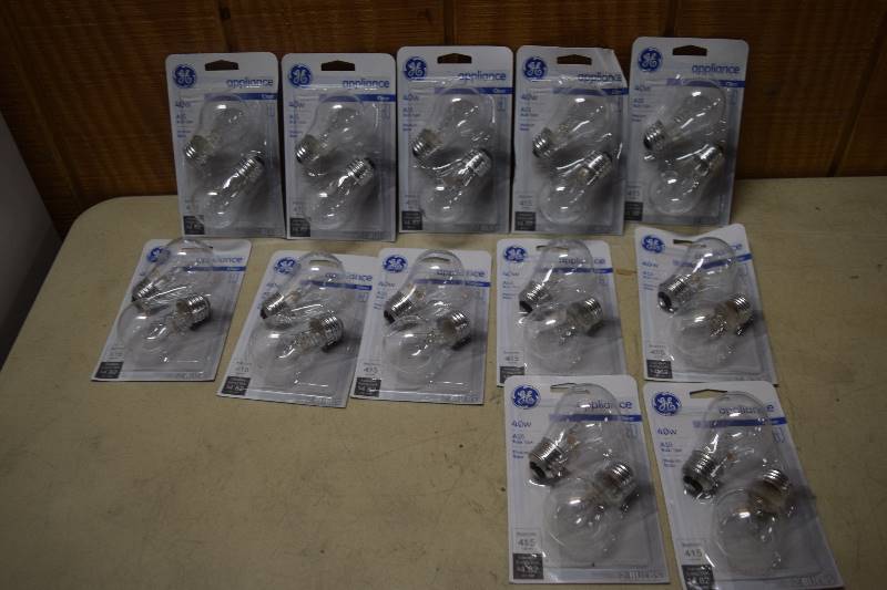 lot 89 image: 12 Packages of 2 GE Applicance Bulbs