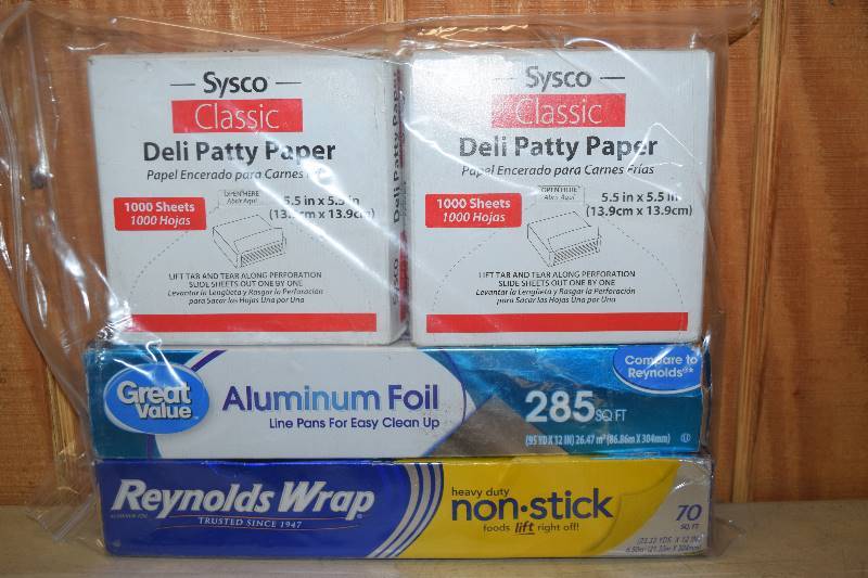 lot 131 image: Aluminum Foil and Deli Paper