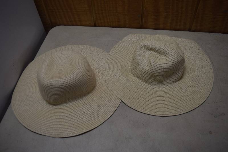 lot 215 image: 2 J Crew Crewcuts Girls Floppy Beach Hats
