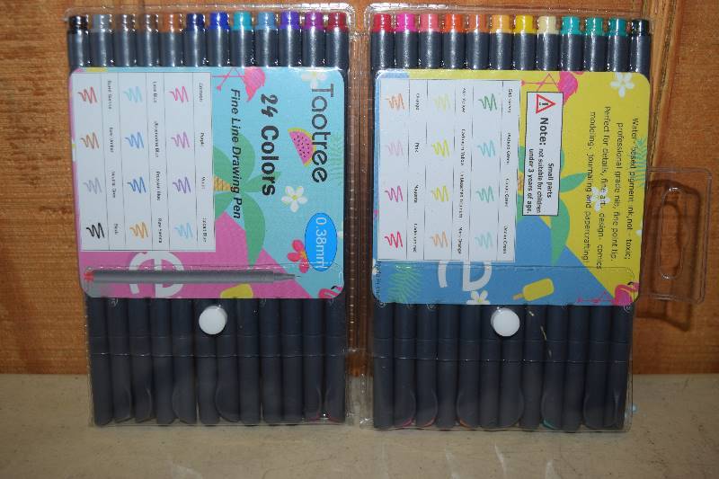 lot 242 image: 24 Taotree Fine Line Drawing Pens