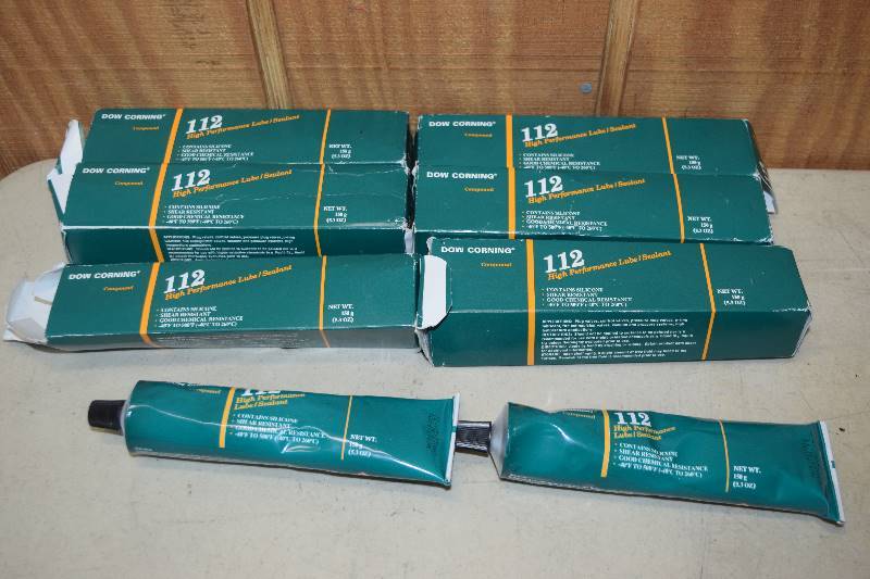 lot 267 image: 8 Tubes Dow Corning 112 High Performance Lube Sealant