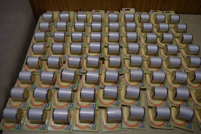 lot 357 image: 72 Spools White Polyester Thread