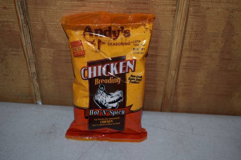 lot 411 image: 12 Packages Andys Chicken Breading Hot