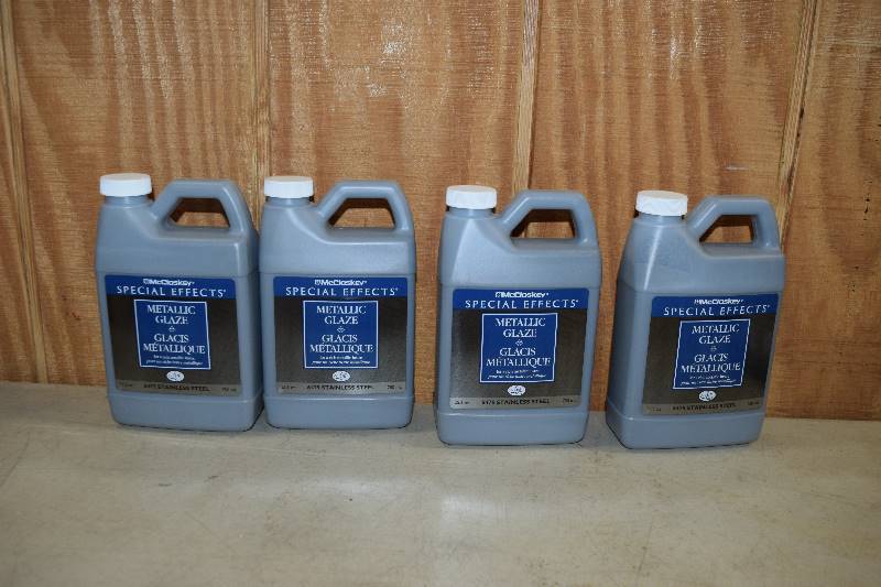 lot 437 image: 4 Bottles McCloskey Special Effects Metallic Glaze