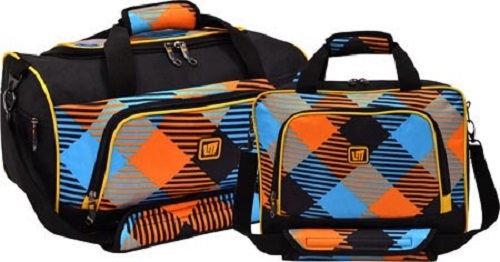 lot 455 image: Loudmouth Microwave 2 Piece Carry-on Duffel and Tote Bag Set