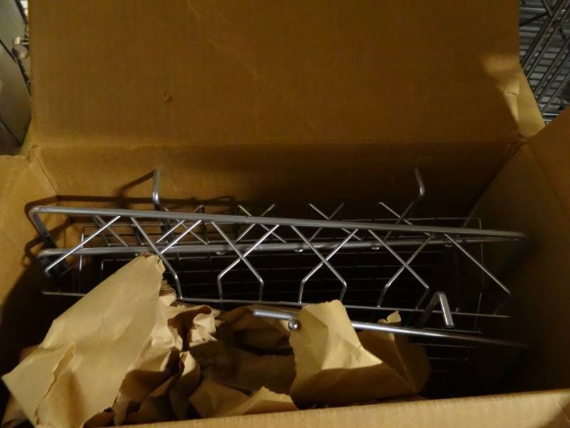 lot 9280 image: Metal Display Shelves