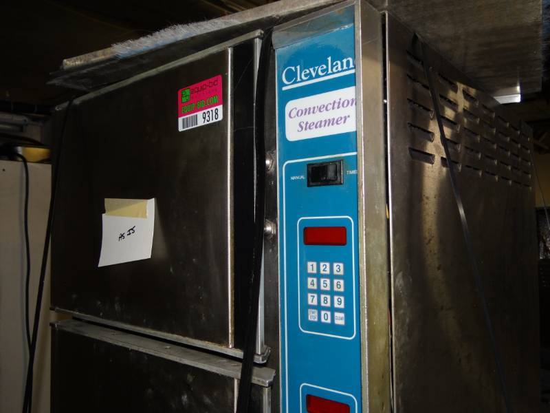 lot 9318 image: Cleveland Convection Steamer As Is Model # Not Available 120V