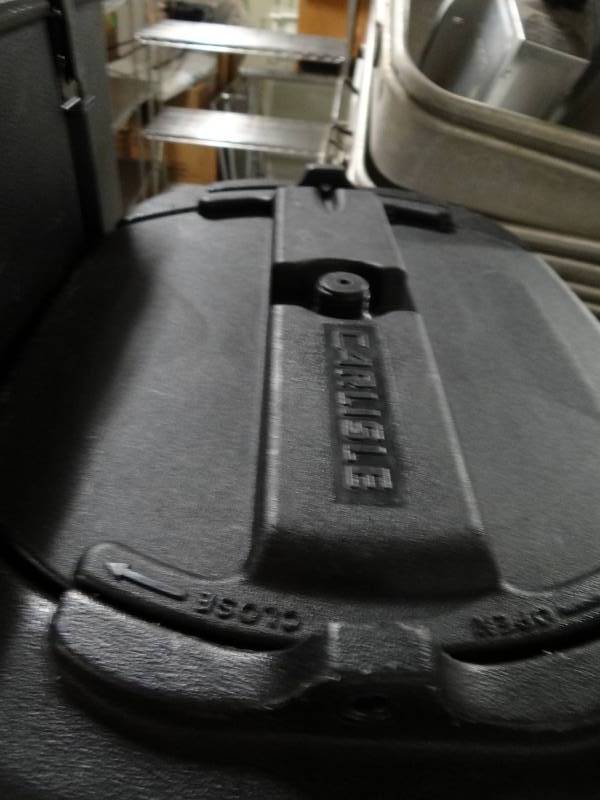 lot 9351 image: 1 Large Black Insulated Plastic Beverage Cooler Dispenser