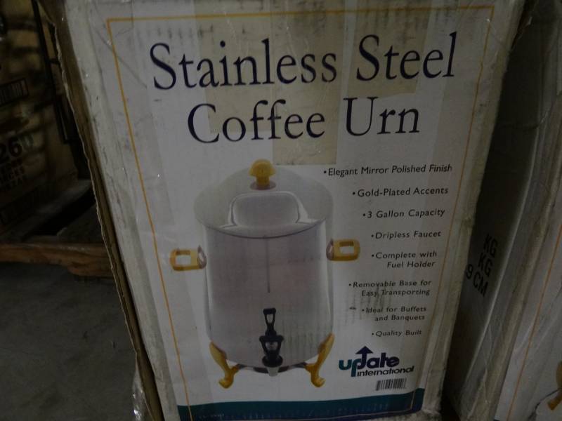 lot 9368 image: Stainless Steel Coffee Urn in Box