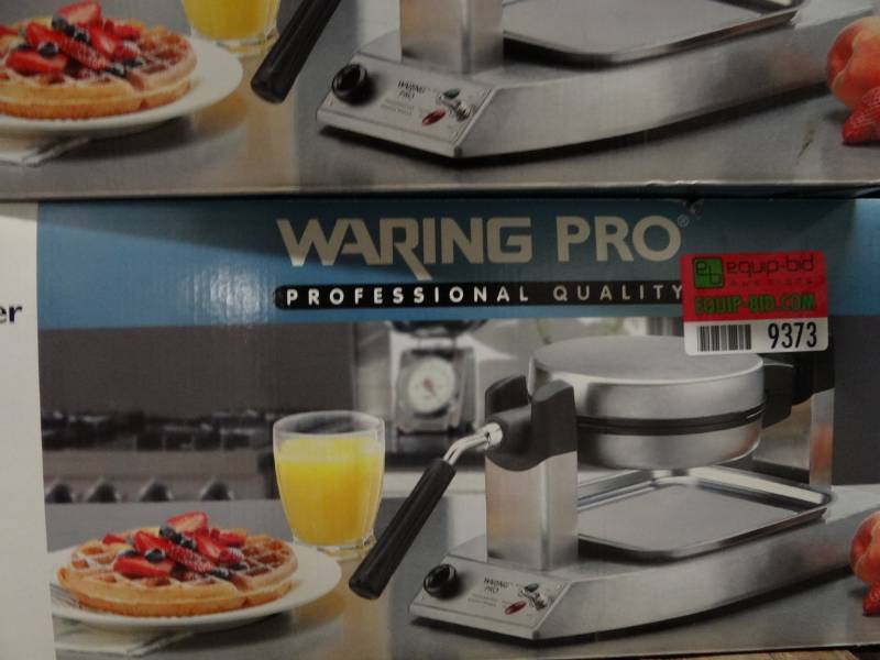 lot 9373 image: Waring Pro Waffle Maker in Box Model # WMK800 120V