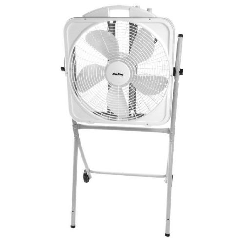 lot 9301 image: Box Fan with Rolling Stand