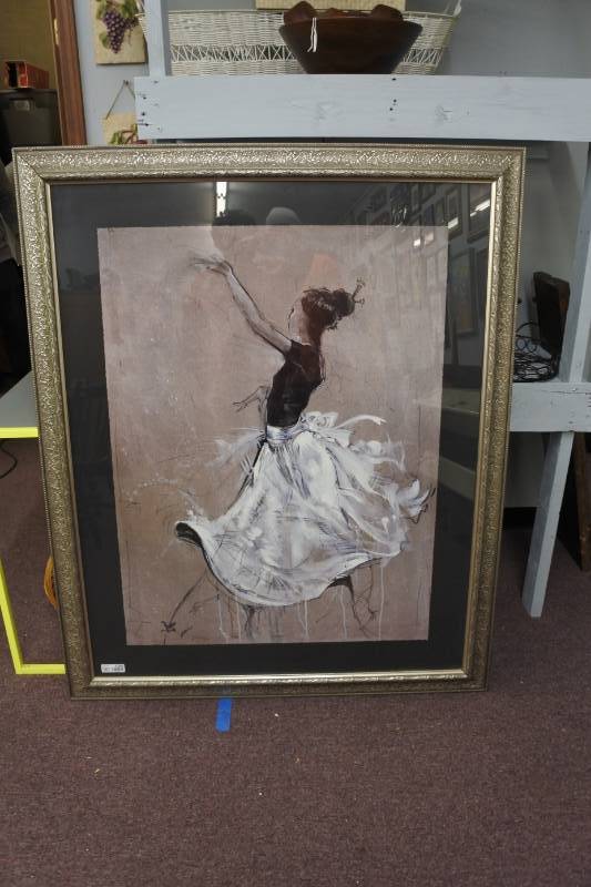 lot 1041 image: Large Exquisite Ballerina Portrait