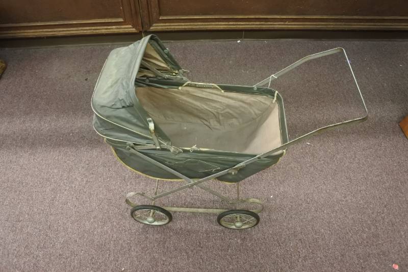 lot 3063 image: A Vintage Super Royalty Baby Doll StrollerCarriage