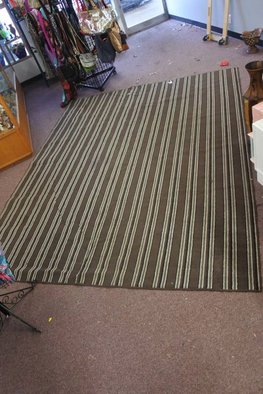 lot 3080 image: Multi Color Stripped Rug