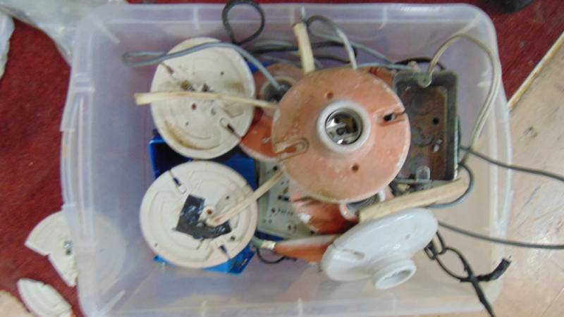 lot 7344 image: Electrical - light fixtures - switches - wiring - junction boxes and more