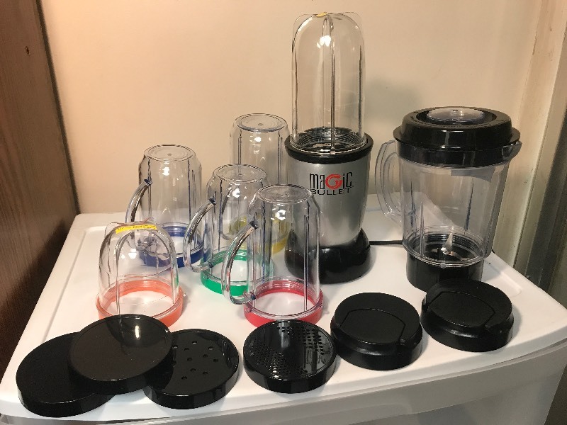 Nice Magic Bullet Kit And Assessor He S Has Blender Cups And Large Blender Canister As Pictured Windows Bath Tubs Stainless Steel Sink Large Mirrors Patio Door Household Goods New Wire Shelfs Table Power