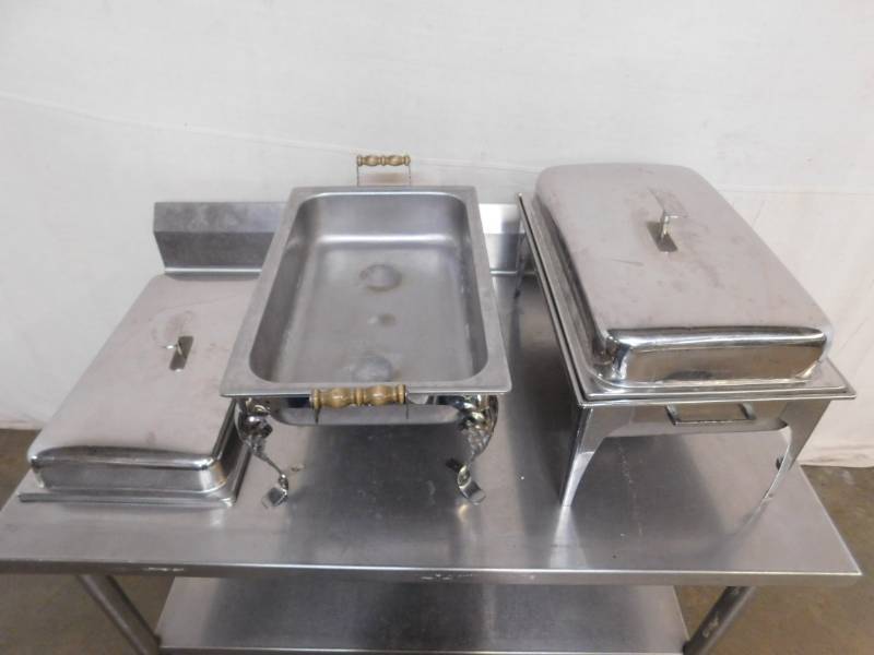 lot 2551 image: 2 Stainless Steel Chafers