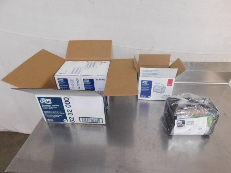 lot 2601 image: 3 Tork Napkin Dispensers