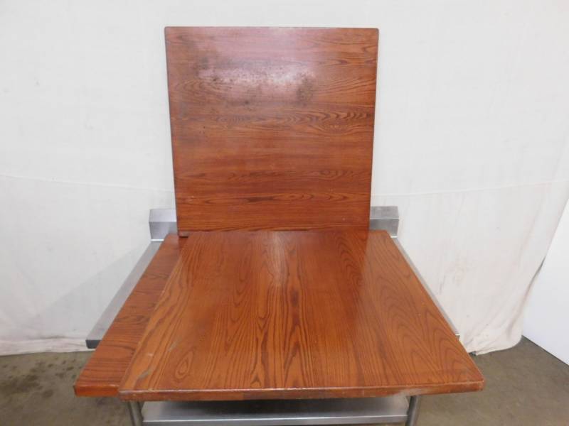 lot 32B image: 2 Wood Table Tops