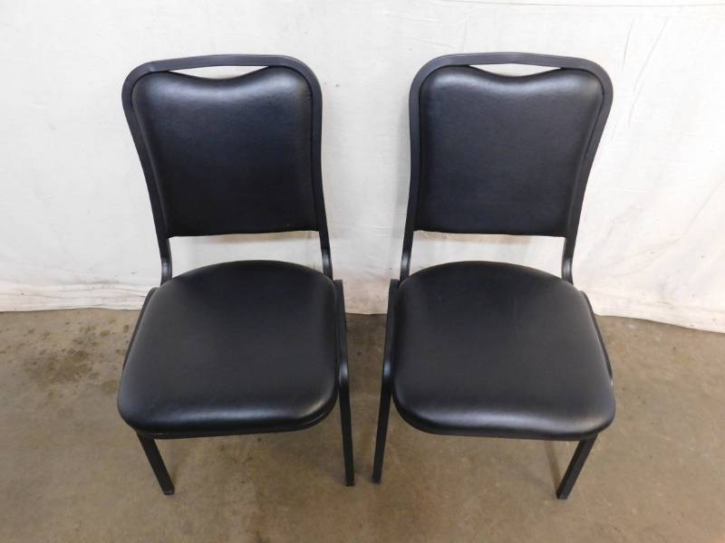 lot 30T image: 2 MGI Black Chairs