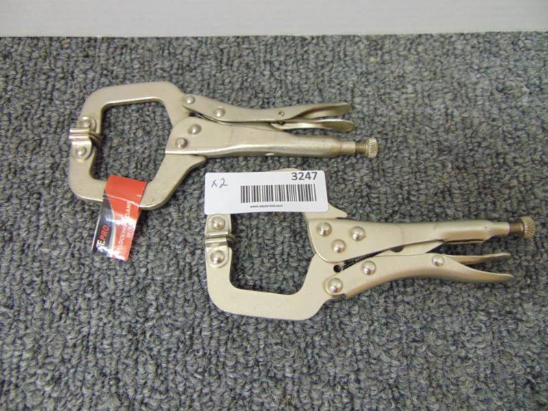 lot 3247 image: 6 Welding C Clamps wpads - New