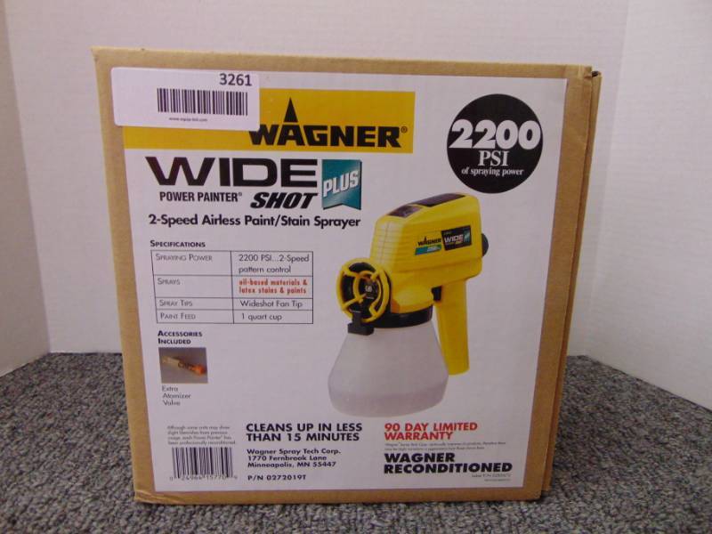 lot 3261 image: 2 speed airless paintstain sprayer - Factory Refurbished