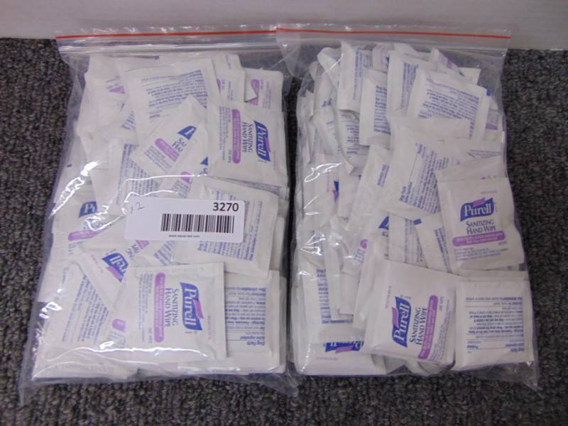 lot 3270 image: Hand Sanitizer Wipes - 100 pcs. - New