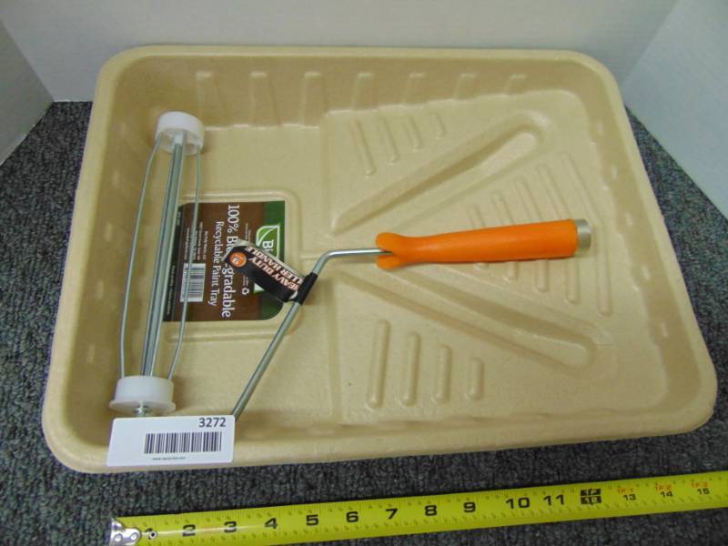 lot 3272 image: Paint Roller and Bio-degradable Tray - New
