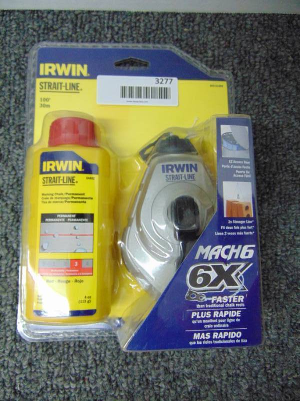 lot 3277 image: Irwin Chalk Line Mach 6 - NIP
