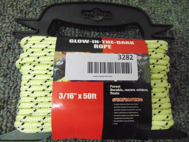 lot 3282 image: 316 x 50  GLOW in the Dark Paracord - New