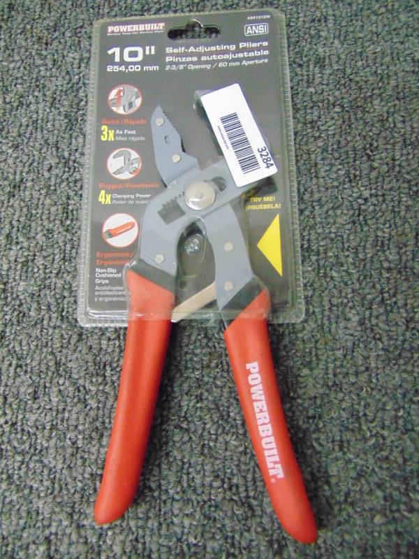 lot 3284 image: 10 Self Adjusting Pliers NIP