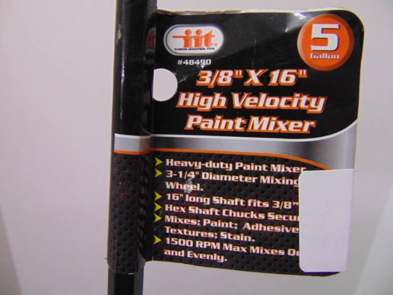 lot 3291 image: 38 x 16 High Velocity Paint Mixer - New