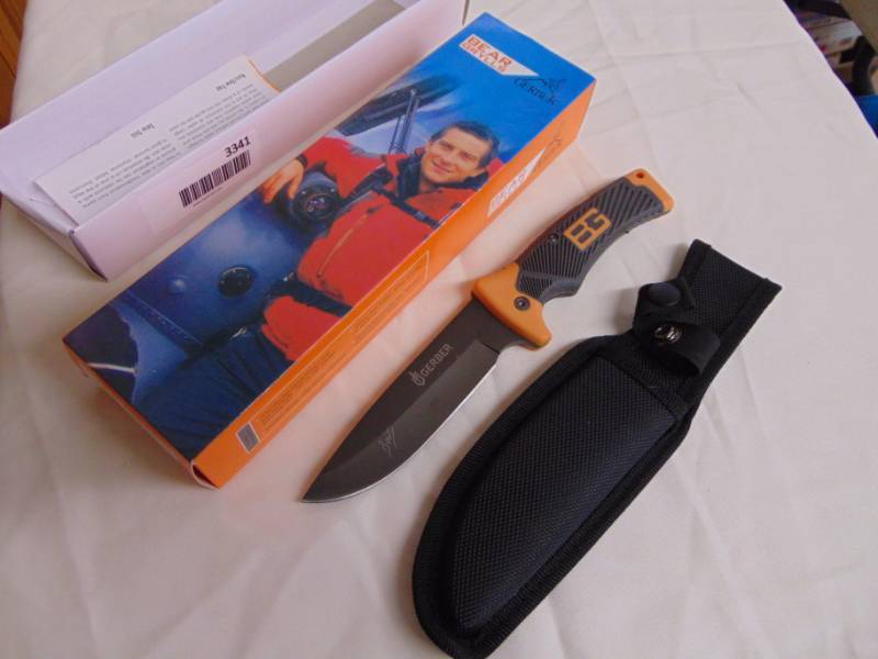 lot 3341 image: Gerber Bear Grylls Survival knife -&nbsp NIB