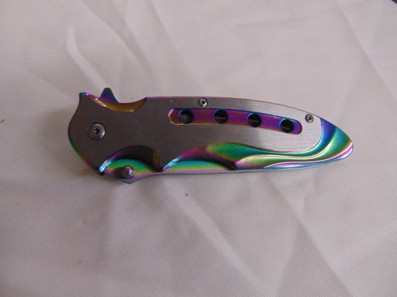 lot 3347 image: Rainbow Pocket Knife - NIB
